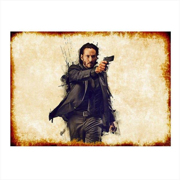 Bedeko John Wick Hediyelik Ahşap Tablo - Image 1