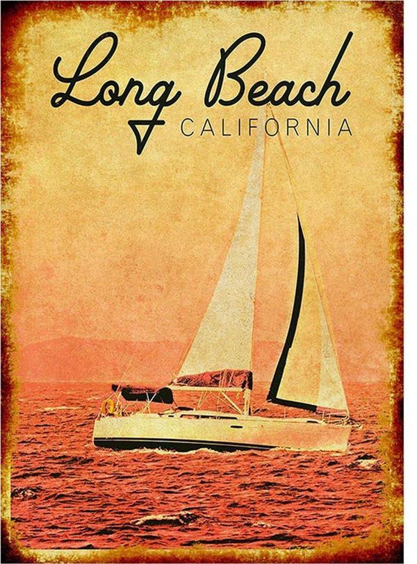 Bedeko Kalifornya Hediyelik Ahşap Tablo - Image 1