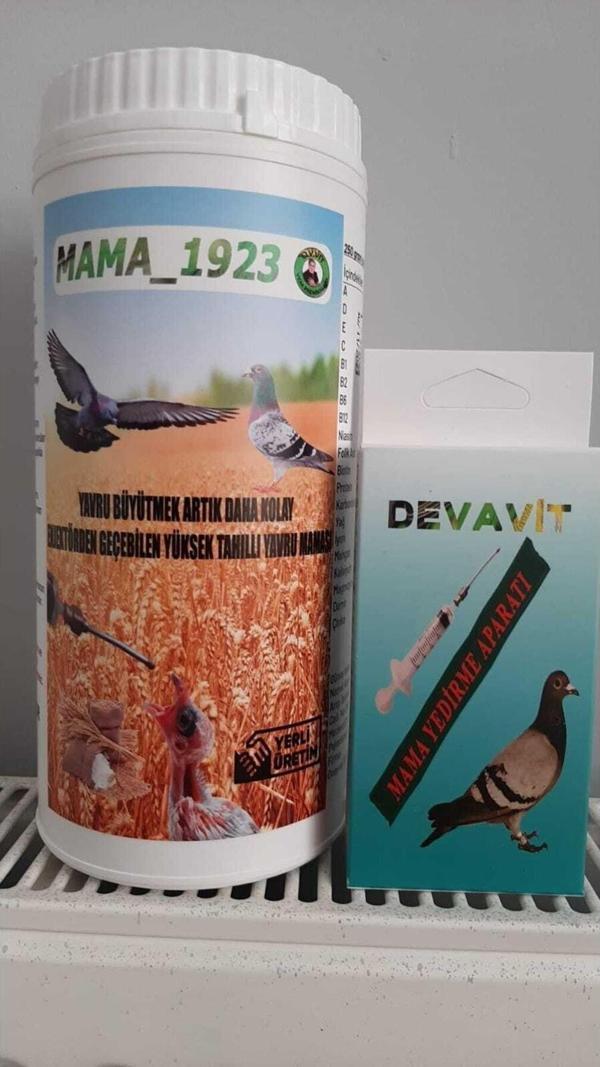 Malatya Yem İlyas Yıldırım Devavit 1 Kg Yavru Güvercin Maması, Yemi Ve Yavru Yedirme Aparatı Yavru Kuş Şırıngası - Image 1