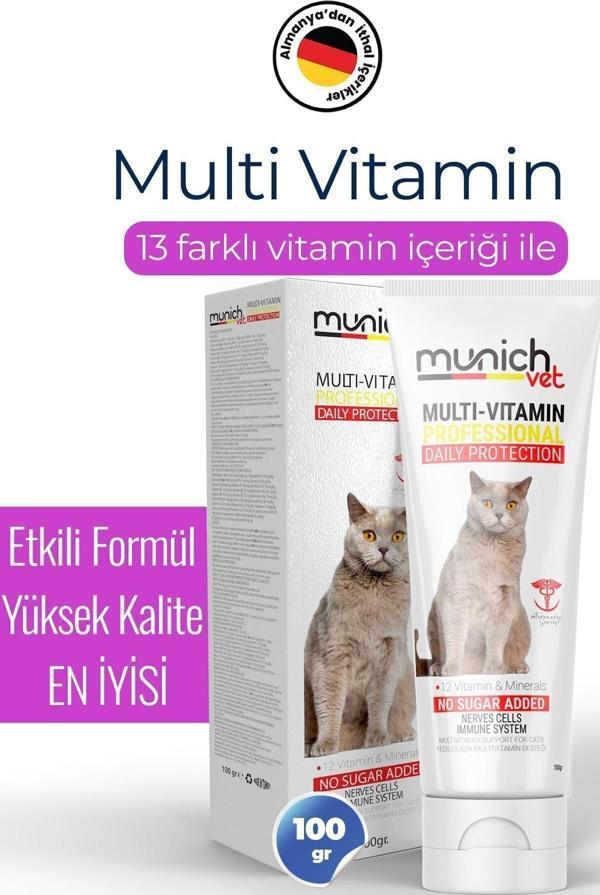 Munich Vet Multi Vitamin Kedi Macunu 100 Gr. Multi Paste(Memnuniyet Garantili) - Image 1