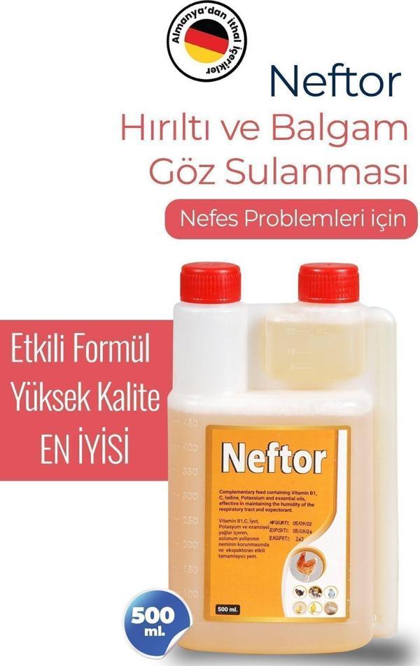Munich Vet Neftor Kuşlar Için Hırıltı Ve Nefes Ürünün 500 Ml - Image 1