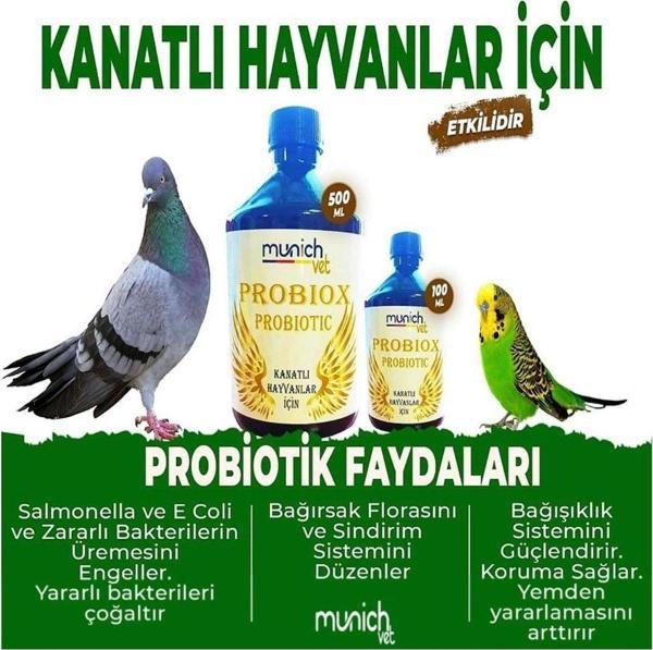 Munich Vet Probiox Kanatlı Hayvanlar Için Canlı Probiyotik 500 Ml - Image 1