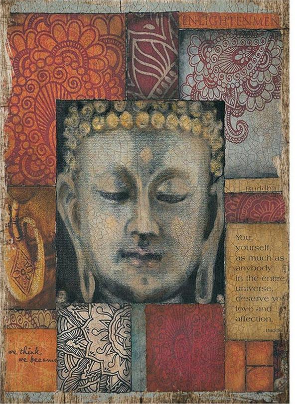 Bedeko Kırkyama Buda Heykeli Mdf Tablo - Image 1