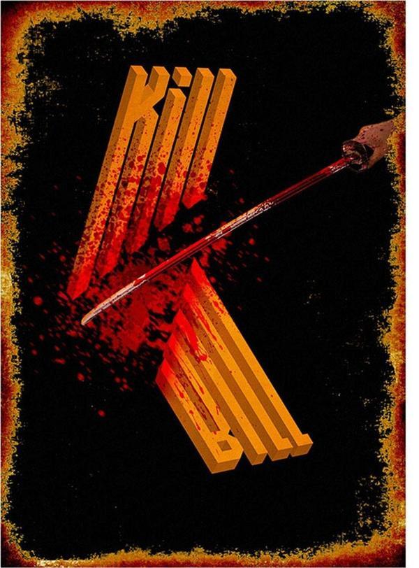 Bedeko Kill Bill Desenli Ahşap Tablo - Image 1