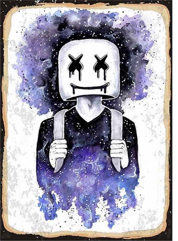 Bedeko Marshmello Kafa Mdf Tablo - Image 1