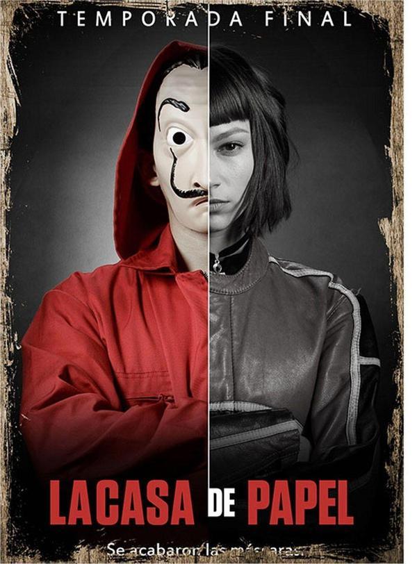 Bedeko Ahşap Tablo La Casa De Papel Tokyo Tasarım Mdf Tablo - Image 1