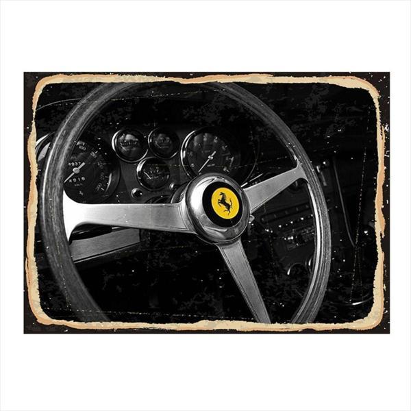 Bedeko Klasik Ferrari Hediyelik Ahşap Tablo - Image 1