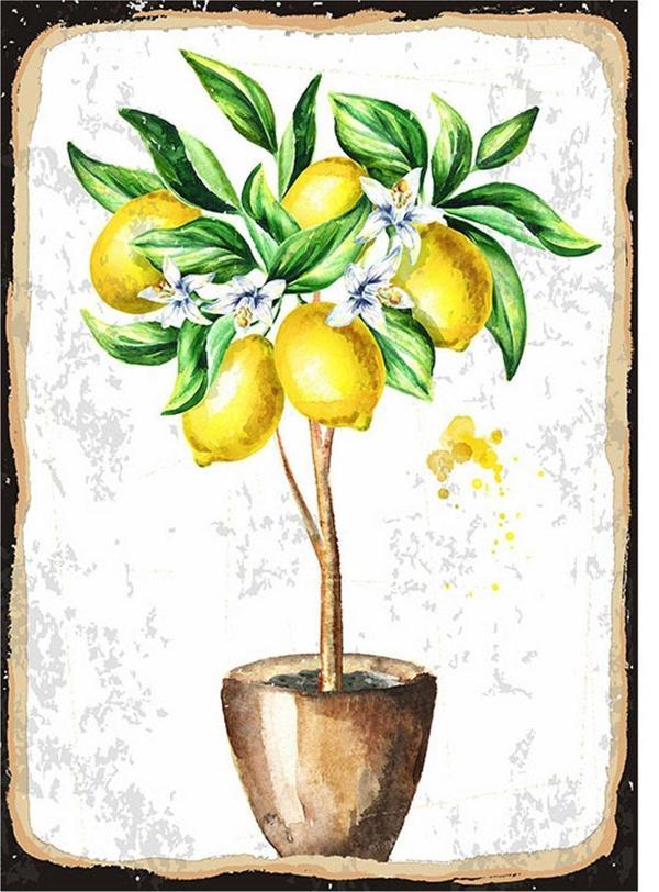 Bedeko Limon Ağacı Art Mdf Poster - Image 1