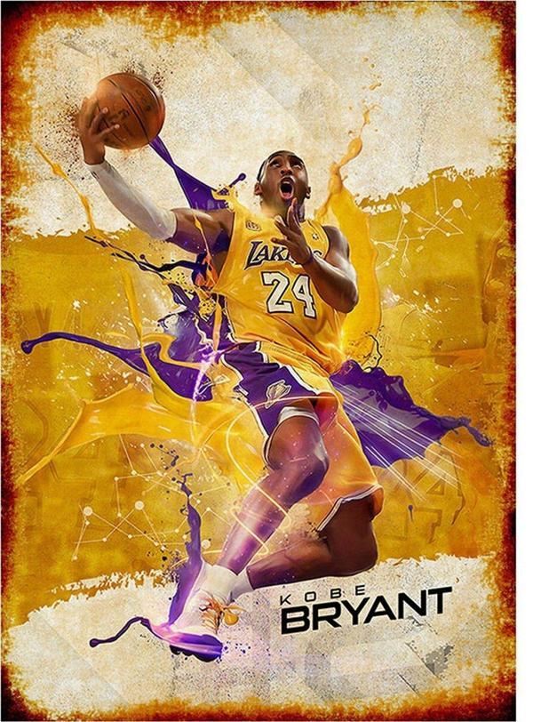 Bedeko Kobe Bryant Dekoratif Mdf Tablo - Image 1