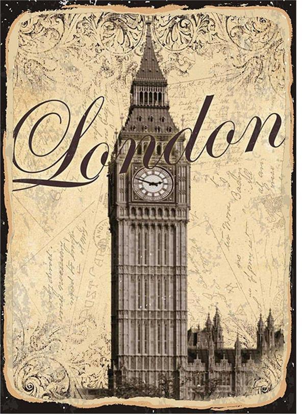 Bedeko Londra Saat Kulesi Modern Ahşap Tablo - Image 1