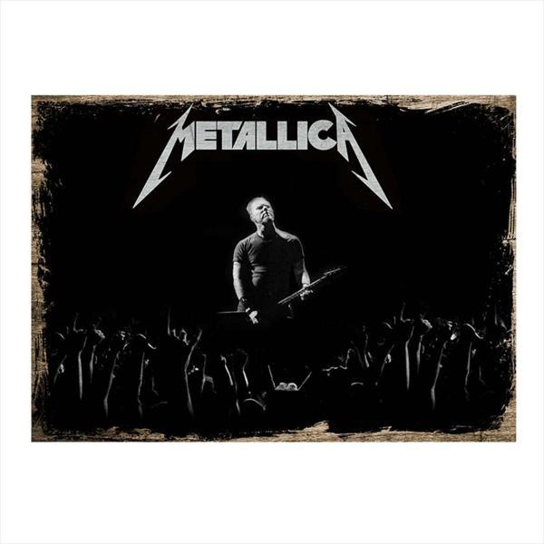 Bedeko Metallica Desenli Ahşap Tablo - Image 1