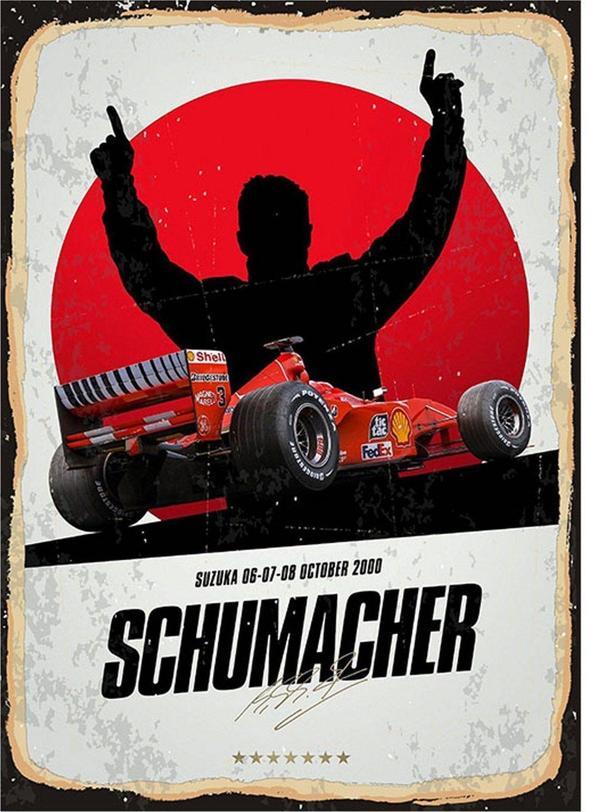 Bedeko Michael Schumacher F1 Mdf Tablo - Image 1