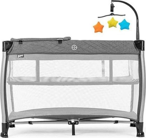 Kanz Alloy Park Yatak Ve Oyun Parkı Gri - Image 1
