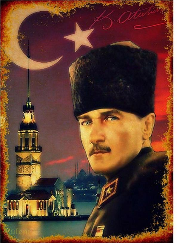 Bedeko Mustafa Kemal Atatürk Hediyelik Mdf Tablo - Image 1