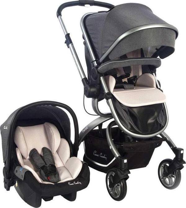 Pierre Cardin Gri Twist Plus Travel Sistem Bebek Arabası - Image 1