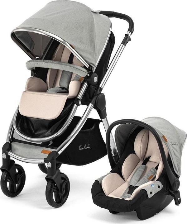Pierre Cardin Voyager Travel Sistem Bebek Arabası Gri - Image 1
