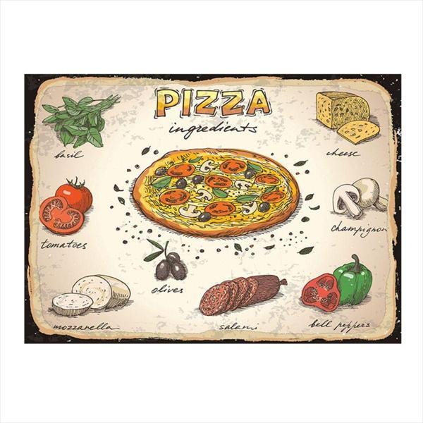 Bedeko Pizza Malzemeleri Mdf Tablo - Image 1