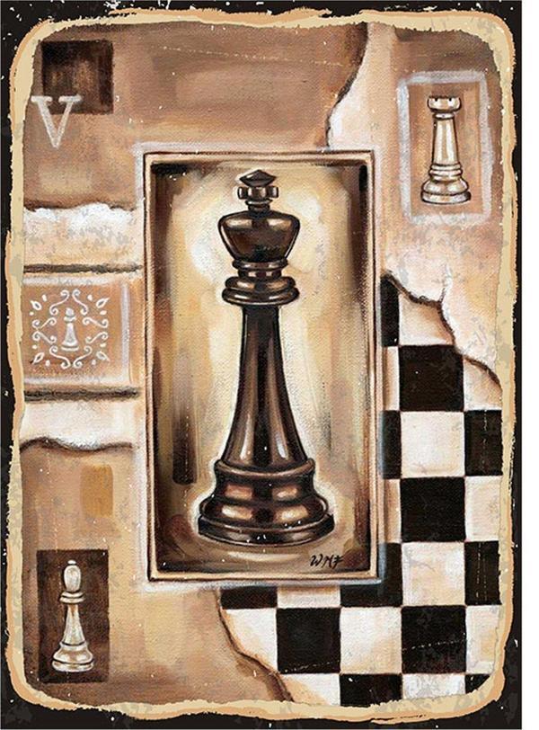 Bedeko Satranç Temalı Tablo Model Ahşap Tablo - Image 1