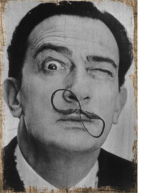 Bedeko Salvador Dali Tasarım Ahşap Tablo - Image 1