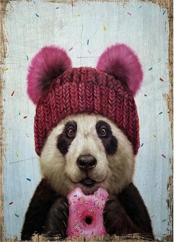 Bedeko Sevimli Panda Mdf Poster - Image 1