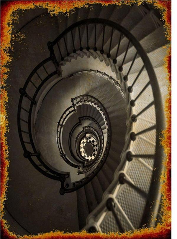 Bedeko Spiral Merdiven Art Mdf Poster - Image 1