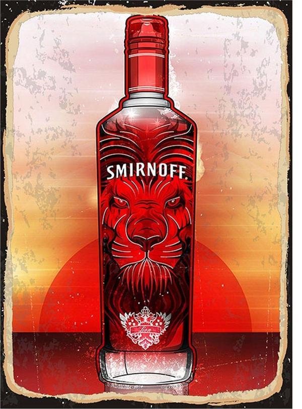 Bedeko Smirnoff Vodka Modern Mdf Tablo - Image 1