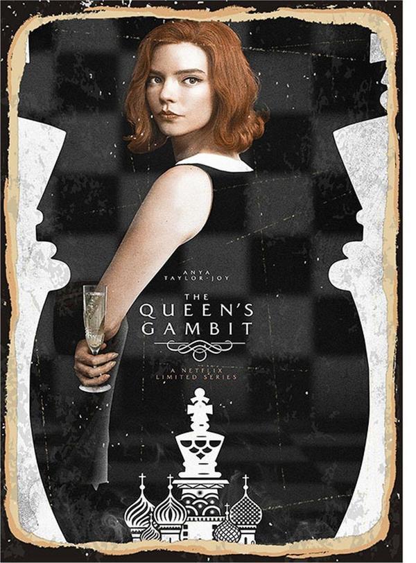 Bedeko The Queen'S Gambit Modern Ahşap Tablo - Image 1