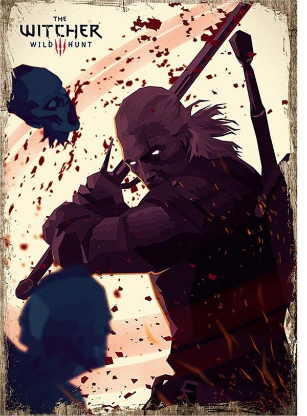 Bedeko The Witcher Wild Hunt Dekoratif Ahşap Tablo - Image 1