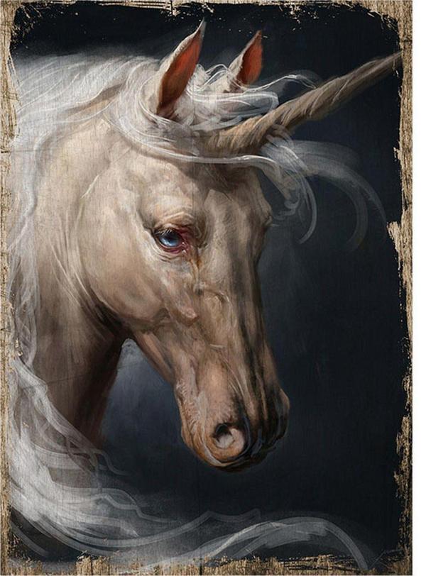 Bedeko Unicorn Hediyelik Ahşap Tablo - Image 1