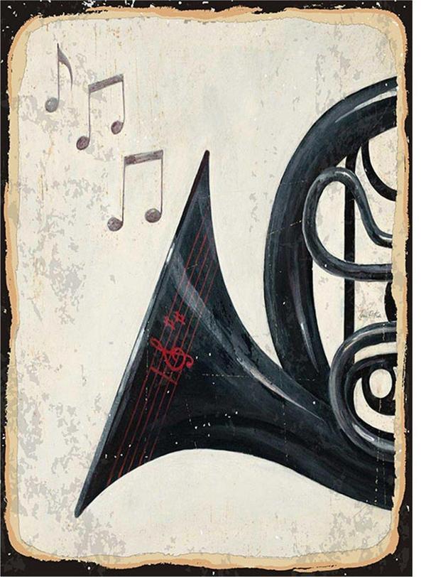 Bedeko Üflemeli Çalgı Mdf Poster - Image 1