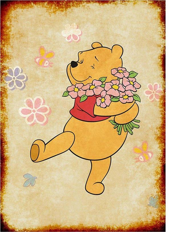 Bedeko Winnie The Pooh Model Ahşap Tablo - Image 1