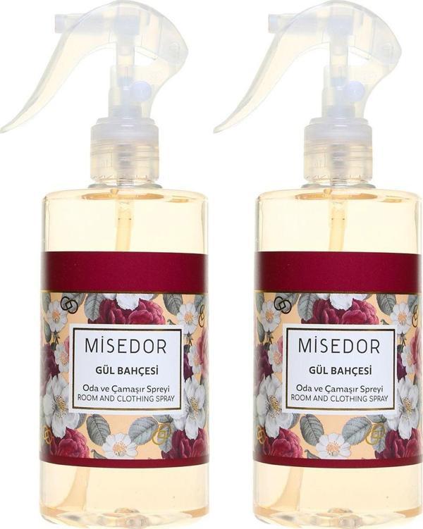 Misedor 2 Li Set Gül Bahçesi Oda Kokusu Ve Çamaşır Parfümü 330 Ml - Image 1