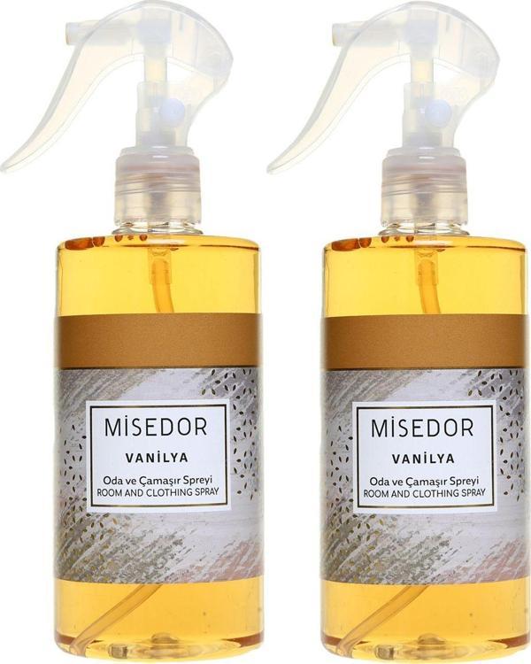 Misedor 2 Li Set Vanilya Oda Kokusu Ve Çamaşır Spreyi 330 Ml - Image 1