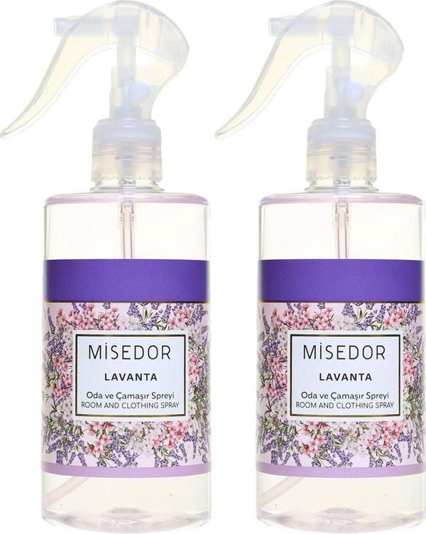Misedor 2'Li Set Lavanta Oda Kokusu Ve Çamaşır Parfümü 330 Ml - Image 1