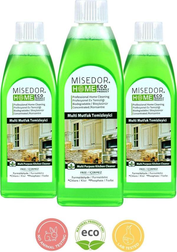 Misedor 3 Lü Set Doğal Mutfak Temizleyici 400 Ml - Image 1
