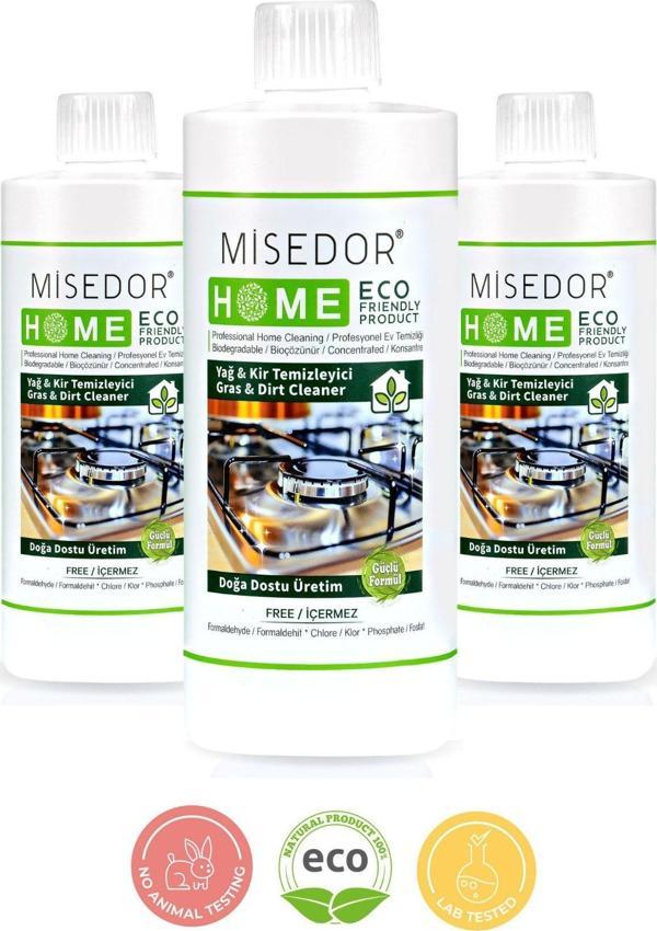 Misedor 3 Lü Set Yağ Ve Kir Temizleyici 500 Ml 3Luyag, One Size - Image 1