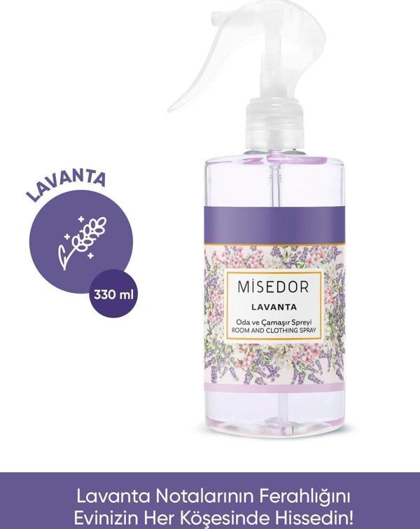 Misedor Lavanta Oda Kokusu Ve Çamaşır Parfümü 330 Ml - Image 1