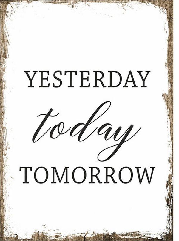 Bedeko Yesterday Today Tomorrow Hediyelik Mdf Tablo - Image 1