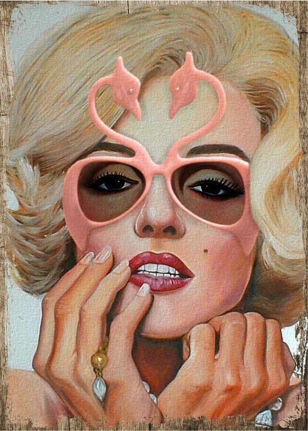 Bedeko Gözlüklü Marilyn Tablo - Image 1