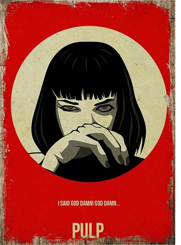 Bedeko Uma Thurman, Pulp Fiction Mdf Poster - Image 1