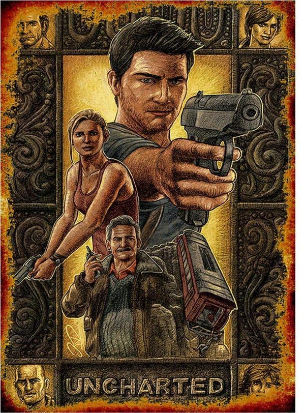 Bedeko Uncharted Afiş Art Mdf Poster - Image 1