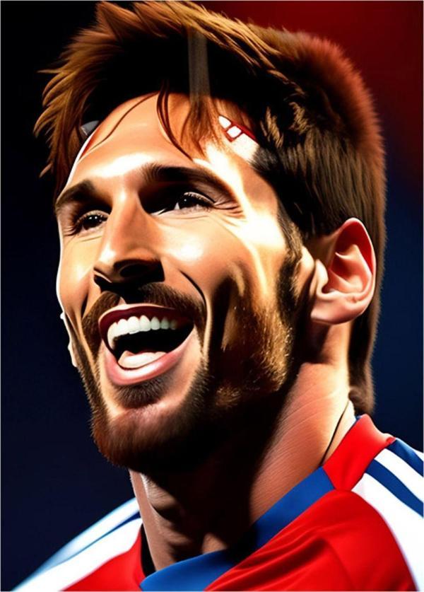 Bedeko Lionel Messi Futbol Temalı Mdf Tablo - Image 1