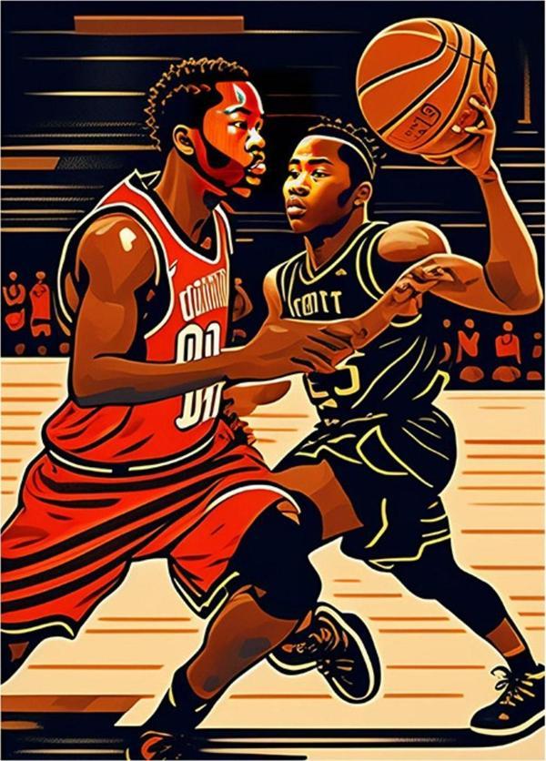 Bedeko Basketbol Temalı Mdf Tablo - Image 1