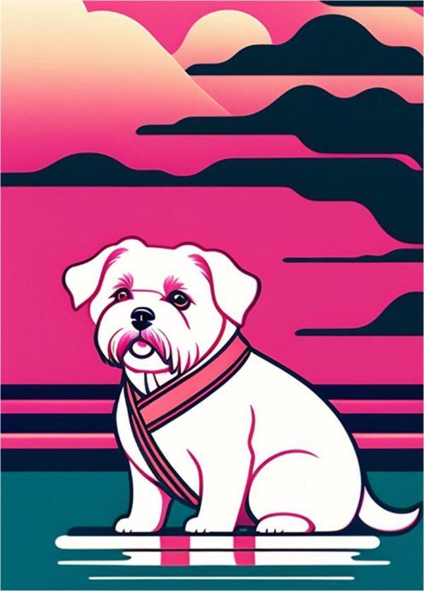 Bedeko Sevimli Köpek Temalı Mdf Tablo - Image 1
