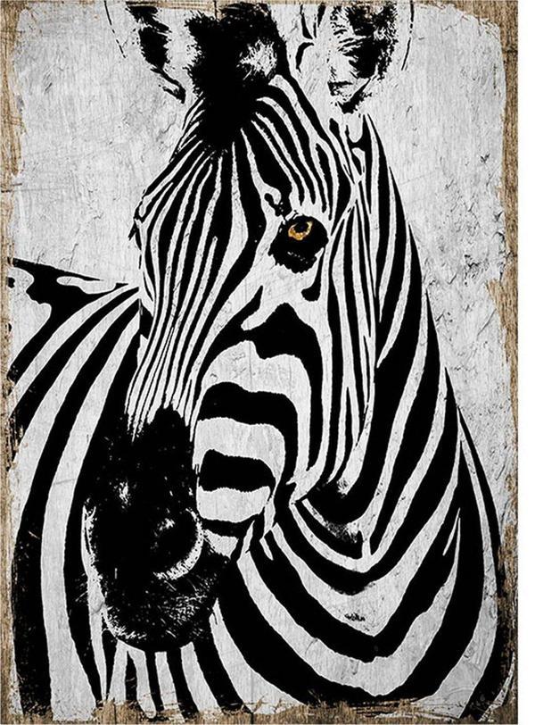 Bedeko Zebra Hediyelik Mdf Tablo - Image 1