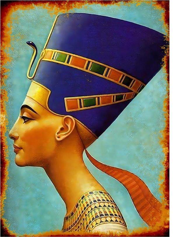 Bedeko Mısırlı Kadın Mdf Poster 18Cm X 27Cm - Image 1