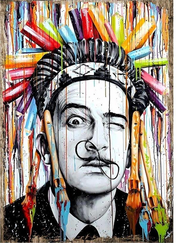 Bedeko Salvador Dali Hediyelik Ahşap Tablo 18Cm X 27Cm - Image 1