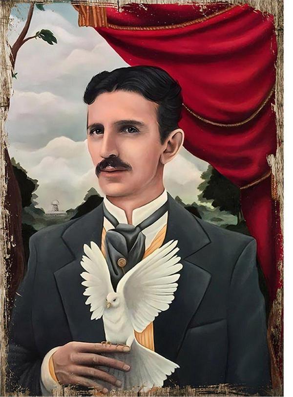 Bedeko Güvercin Ve Adam Art Mdf Poster 18Cm X 27Cm - Image 1