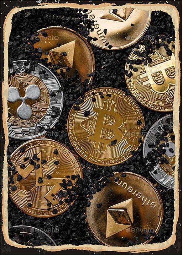 Bedeko Karizma Tablo Kripto Para Bitcoin Model Mdf Tablo 18Cm X 27Cm - Image 1
