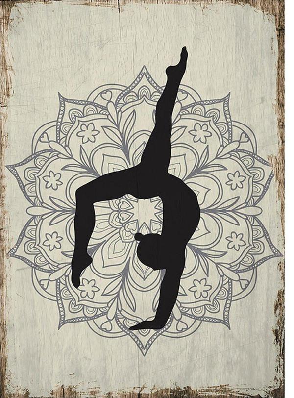 Bedeko Yoga Tasarım Ahşap Tablo 18Cm X 27Cm - Image 1